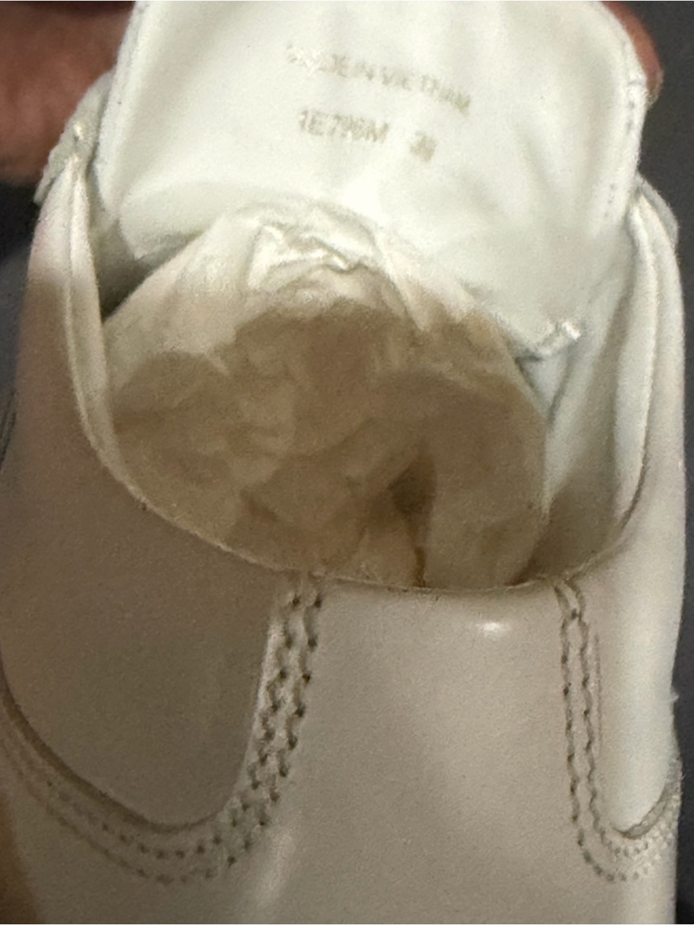 Prada White Leather Low-Top Sneakers with Logo Patch womens sneakers - Picture 9 of 16